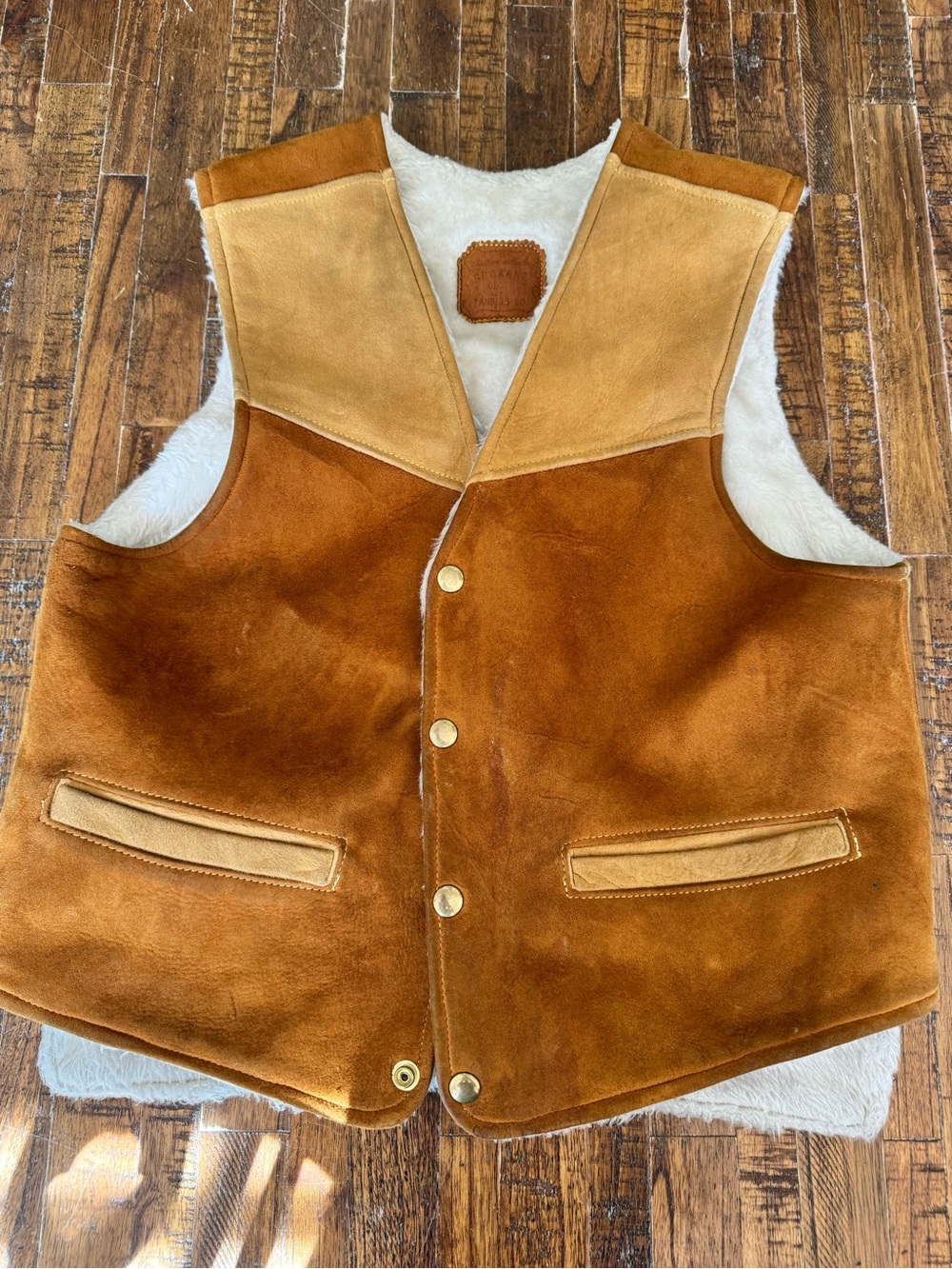 Spokane Tanning Co suede vest